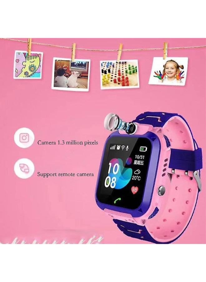 Nabi - Children's IP65 Waterproof Smart Watch with SOS, Camera, Call, Music, 7 Games Puzzle, Alarm Clock, Compatible with iOS and Android for Girls and Boys(Pink) - Image 1