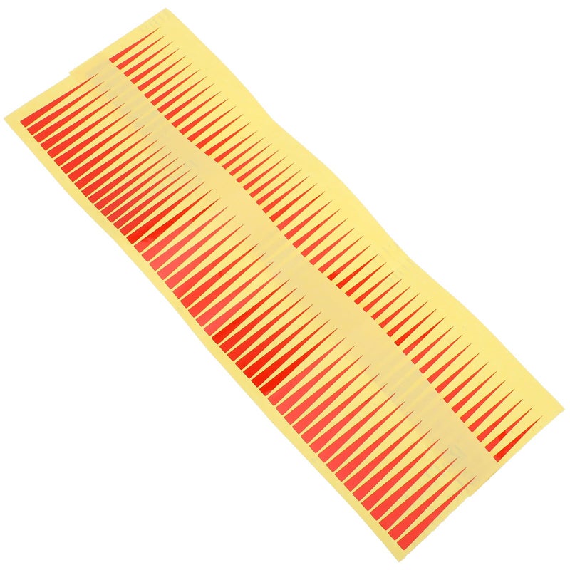 Waterproof Reflective Red Arrow Pressure Gauge Stickers 5x50mm 100pcs - Image 2