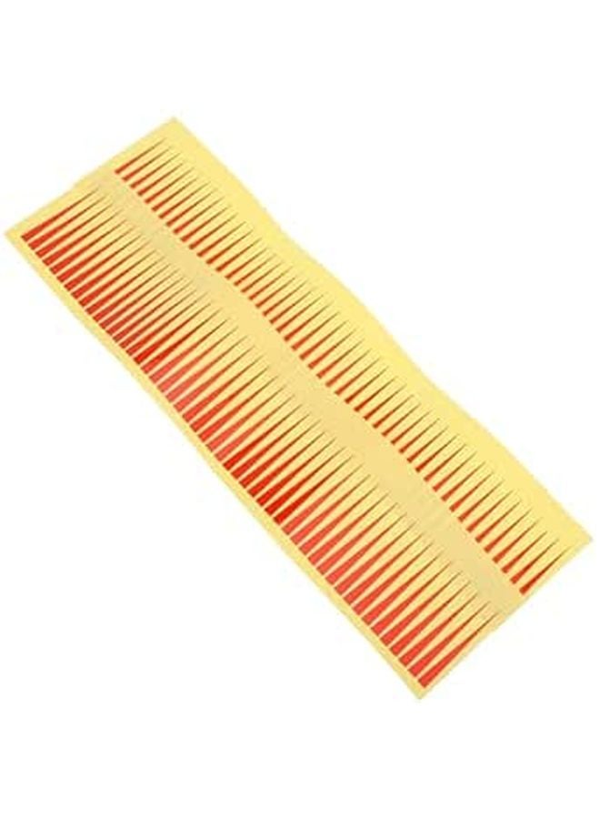 Waterproof Reflective Red Arrow Pressure Gauge Stickers 5x50mm 100pcs - Image 1