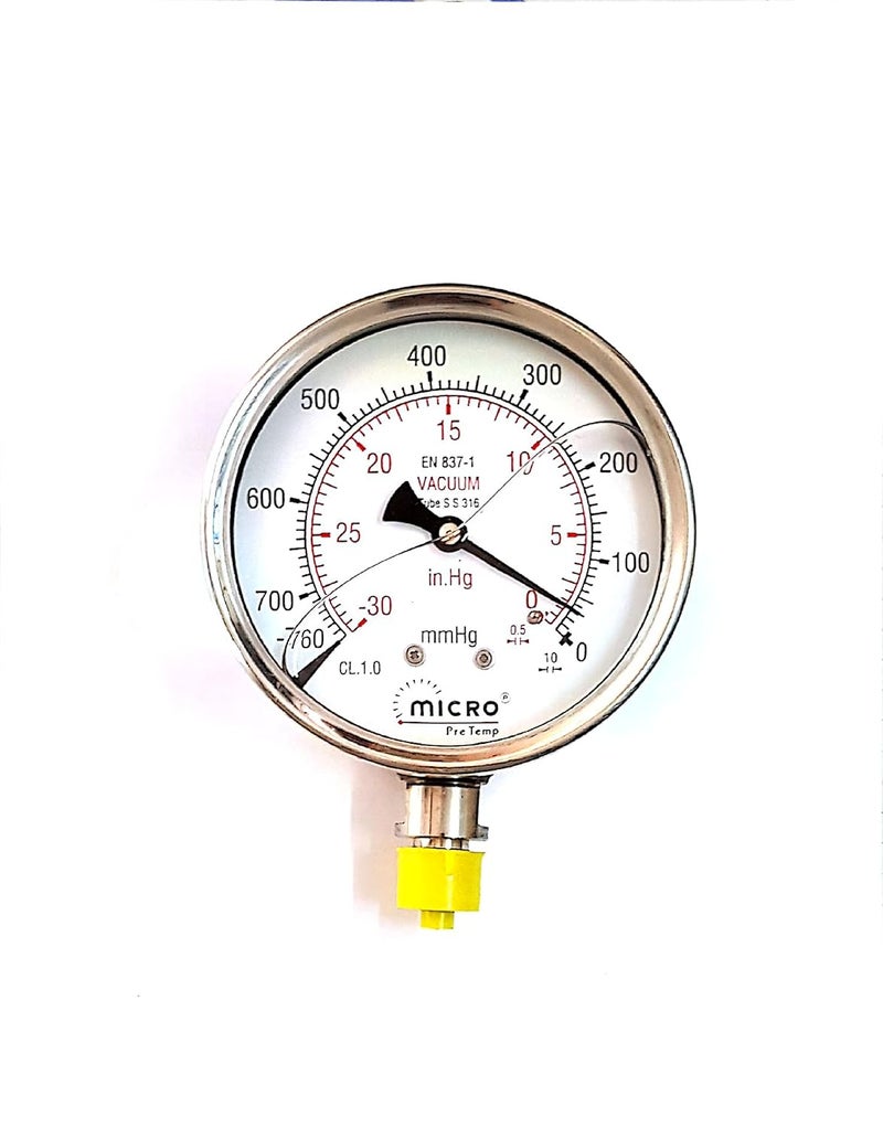 Generic STAINLESS STEEL pressure gauge borden tube pressure gauge hydraulic pressure gauge water pressure meter OIL PRESSURE METER 14KGCM2 OR 210PSI  - Image 3