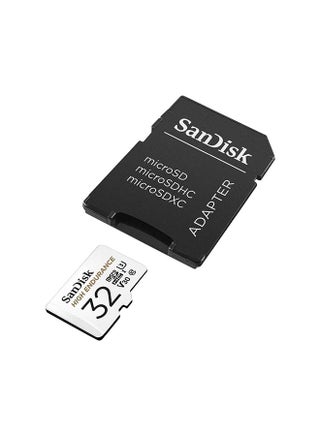 High Endurance microSDHC + SD Adapter - for dash cams & home monitoring, up to 2,500 Hours, Full HD / 4K videos, up to 100/40 MB/s Read/Write speeds, C10, U3, V30 32 GB - view 4