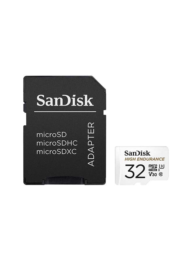 sandisk High Endurance microSDHC + SD Adapter - for dash cams & home monitoring, up to 2,500 Hours, Full HD / 4K videos, up to 100/40 MB/s Read/Write speeds, C10, U3, V30 - Image 3