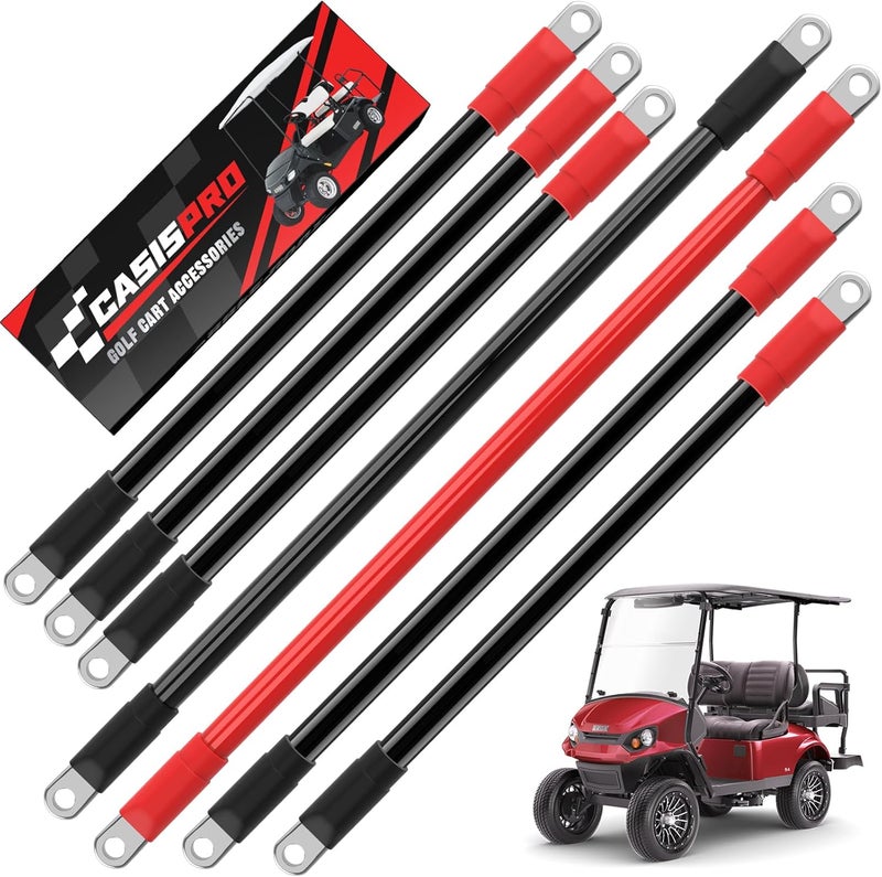 CASISPRO Golf Cart Battery Cables for EZGO TXT 1994-UP 36&48V, 7 PCS 4 Gauge Wiring Kit - Image 1