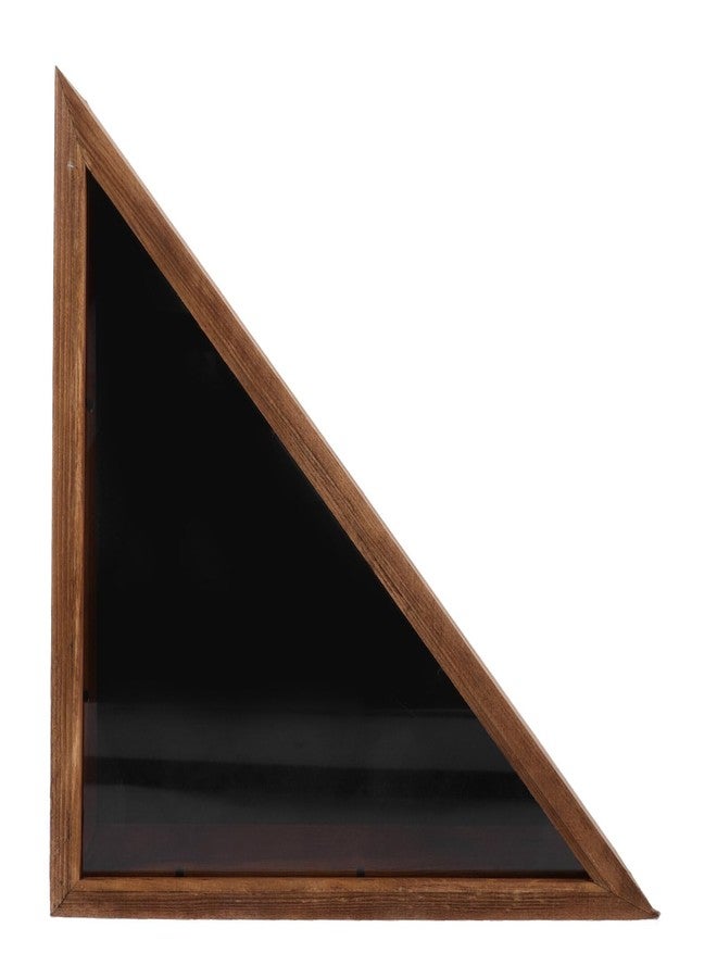 KALLORY Flag Display Case: Flag Box Display Case - Triangle Shadow Boxes 17.29X8.65in - Image 1