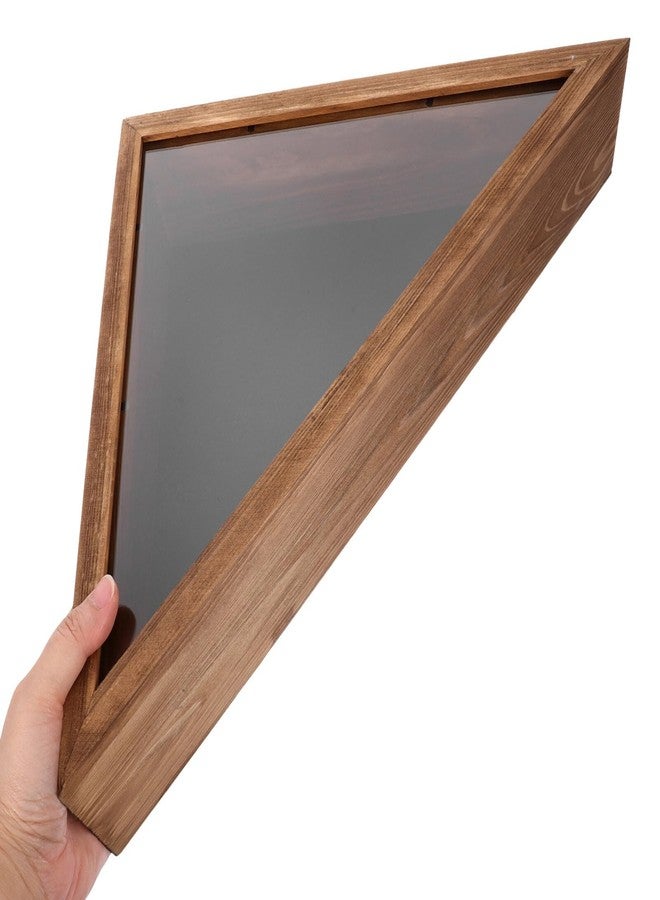 KALLORY Flag Display Case: Flag Box Display Case - Triangle Shadow Boxes 17.29X8.65in - Image 4