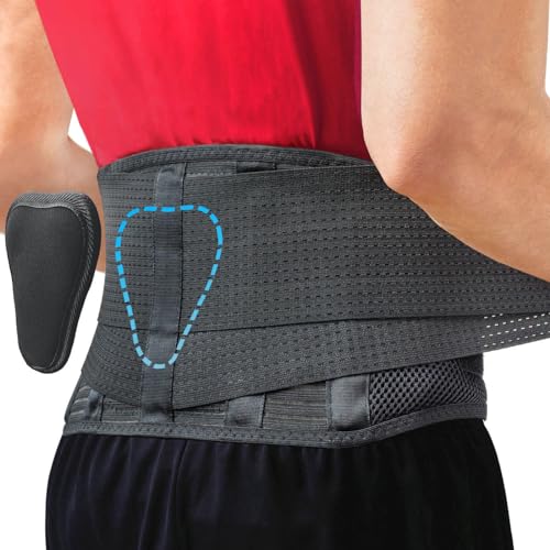 Sparthos Back Brace for Lower Back Pain - Immediate Relief from Sciatica, Herniated Disc, Scoliosis - Breathable Design With Lumbar Support Pad - For Home & Lifting At Work, For Men & Women - Medium - Image 4