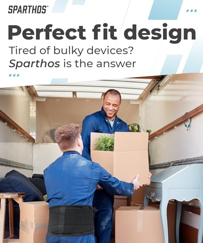 Sparthos Back Brace for Lower Back Pain - Immediate Relief from Sciatica, Herniated Disc, Scoliosis - Breathable Design With Lumbar Support Pad - For Home & Lifting At Work, For Men & Women - Medium - Image 5