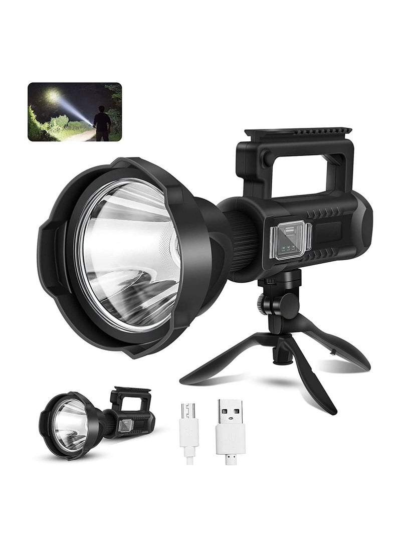 مصباح يدوي LED محمول باليد كبير الحجم مزود بباور بانك - Image 1