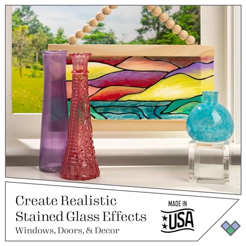Gallery Glass مجموعة طلاء الزجاج الملون جاليري جلاس، 6 قطع مثالية لمشاريع الفنون والحرف اليدوية، 20053 - Image 3