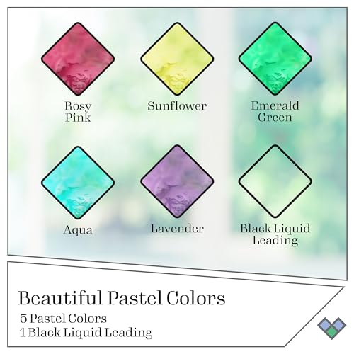 Gallery Glass مجموعة طلاء الزجاج الملون جاليري جلاس، 6 قطع مثالية لمشاريع الفنون والحرف اليدوية، 20053 - Image 2