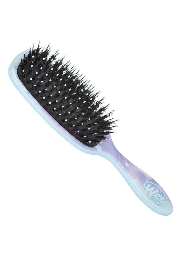 Wet Brush Shine Enhancer Paddle Brush Color Wash Splatter Hair Detangler Brush With Ultra Soft Bristles Infused With Natural Argan Oil Shiny Detangle & Smooth Hair Wet Or Dry For All Hair Types - Image 4
