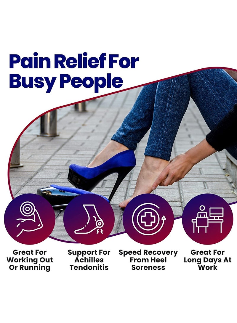 KHAJUL Soft Silicone Increase Heel Support, Gel Heel Cups Plantar Fasciitis Inserts, Silicone Heel Cup Pads for Bone Spurs Pain, Relief Protectors (Clear/Pink) - Image 5