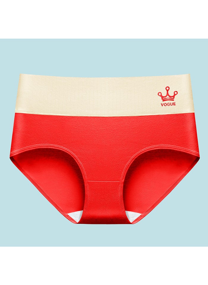 Generic - Japanese Style Plus Size Soft Breathable Seamless Mid Waist Cotton Underpants Womens Comfortable Triangle Panties Lifting Up khaki - Image 1