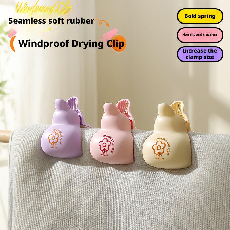 Windproof Soft Plastic Laundry Clips - Image 1