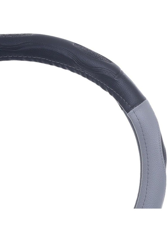 غطاء طارة دركسيون من الجلد والمطاط - رمادي - توتش 03 - Image 3