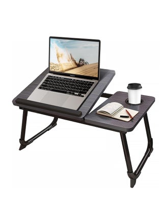 Laptop Bed Tray Desk, Adjustable Folding Laptop Bed Table, Portable Standing Desk, Foldable Lap Tablet Desk with Cup Holder for Bed Couch Sofa Floor, Working, Writing - pzsku/Z77DEFEC71D9203BF9650Z/45/_/1738396812/37934cc1-b3a4-4189-91c5-6ff8001a976d