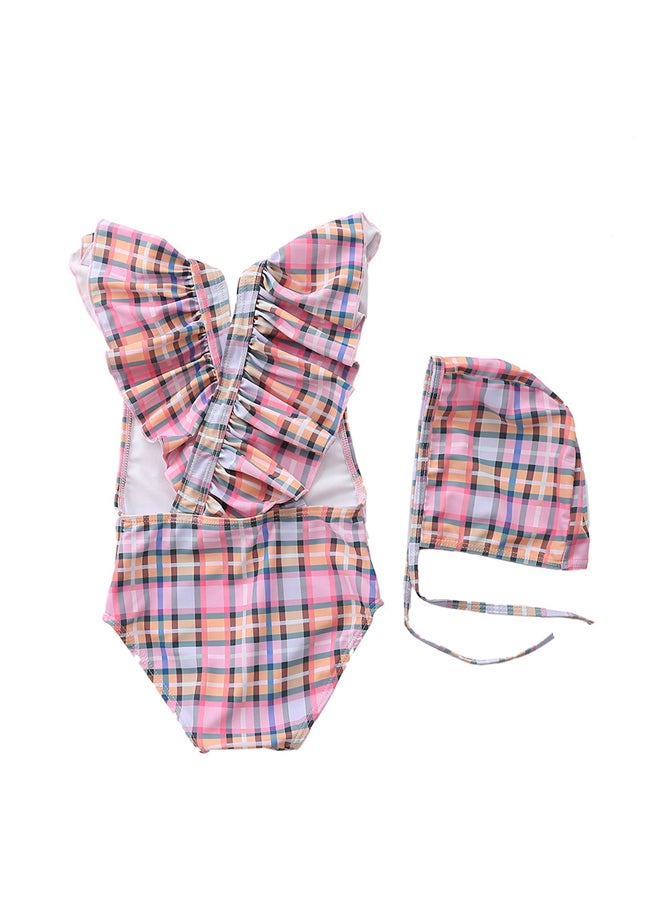 One-Piece Cute Swimsuit For Baby Girl Children's Swimsuit Striped Patten Baby Swimsuit  - Image 1