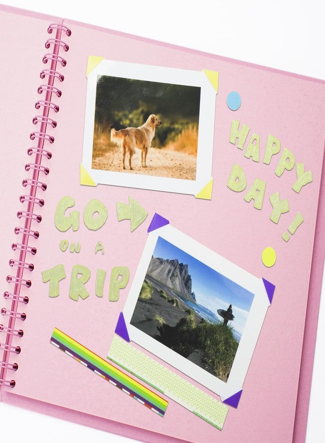 Yopih 7 x 7 Inch Hardcover Kraft Blank Page DIY Scrapbook Photo Album, 40 Pages (20 Sheets) - Perfect for Wedding Anniversaries, Family Memories, and Small Scrapbooking Projects - Image 5