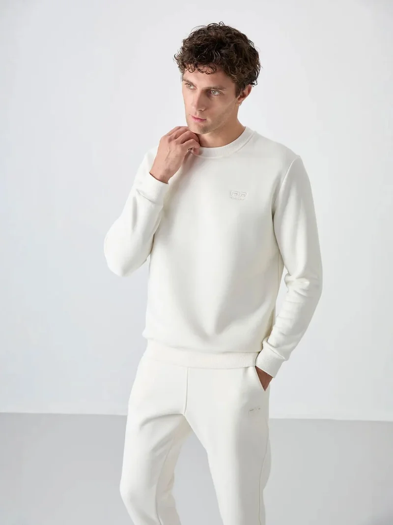 تومي لايف TOMMY Men's Cotton-Polyester Fleece Sweatshirt And Pants Set