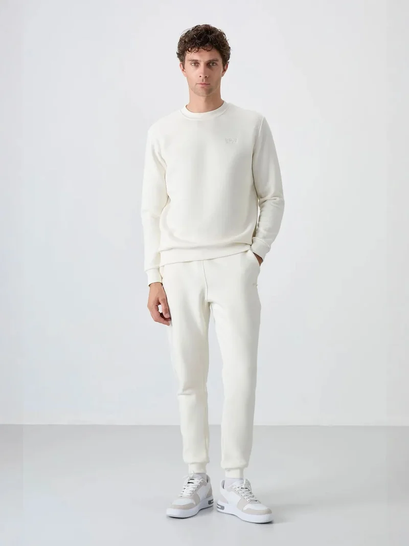 تومي لايف TOMMY Men's Cotton-Polyester Fleece Sweatshirt And Pants Set