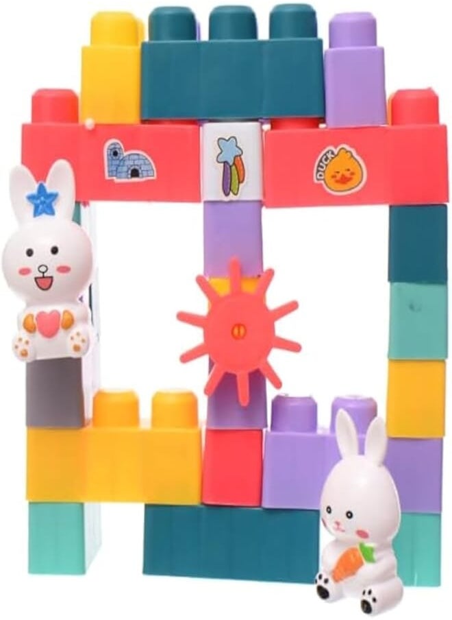 accessories shop Plastic Colorful Building Blocks Kit Include Cute Rabbits With Modern Design And Aiming To Develop Creativity Skills For Kids Set Of 30 Pieces - Multi Color 