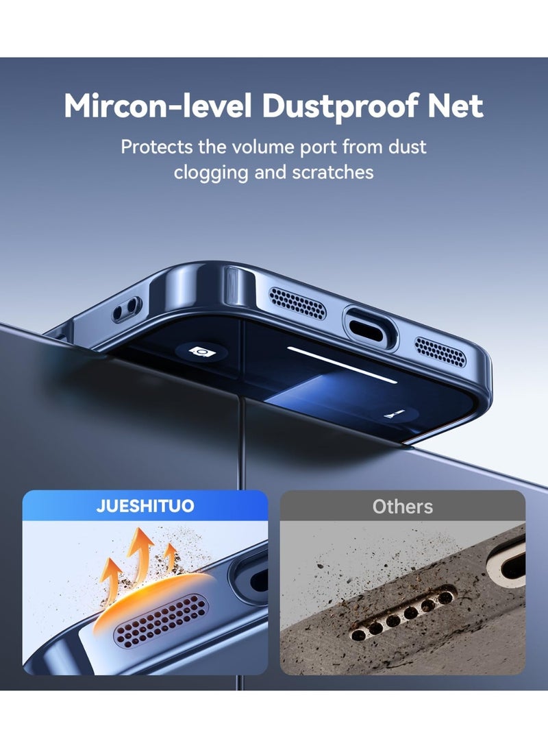 ملبوس حافظة iPhone 17 Pro متوافقة مع ميغسيف لحماية عدسة الكاميرا مع زجاج مقسى بدقة عالية 9D. غطاء حماية مقاوم للاصفرار من الصدمات لحافظة iPhone 17 Pro بحجم 6.3 بوصة. - Image 5