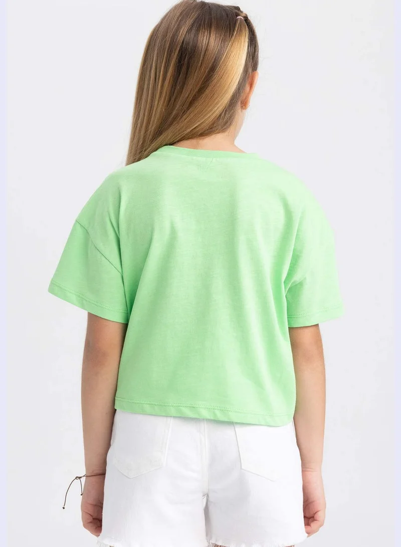DeFacto Girl Knitted Short Sleeve Body
