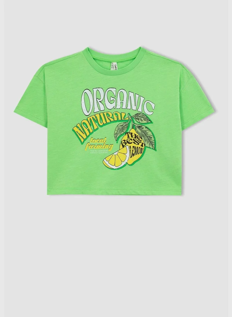 DeFacto Girl Knitted Short Sleeve Body