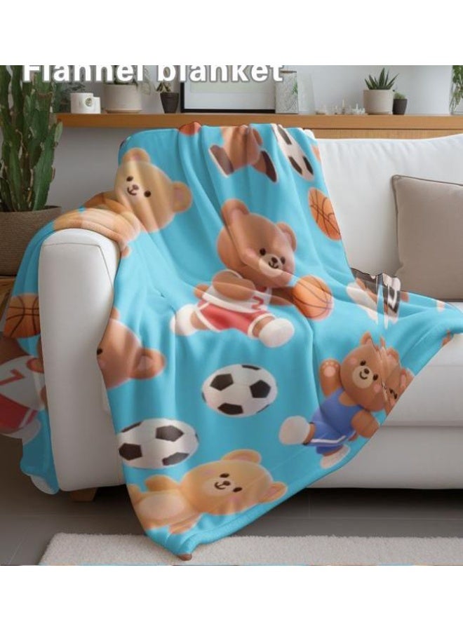 general Flannel thin blanket (warm and comfortable, suitable for sleep, gaming, dust removal and sandproof) 150cm*200cm - 720 - Image 3