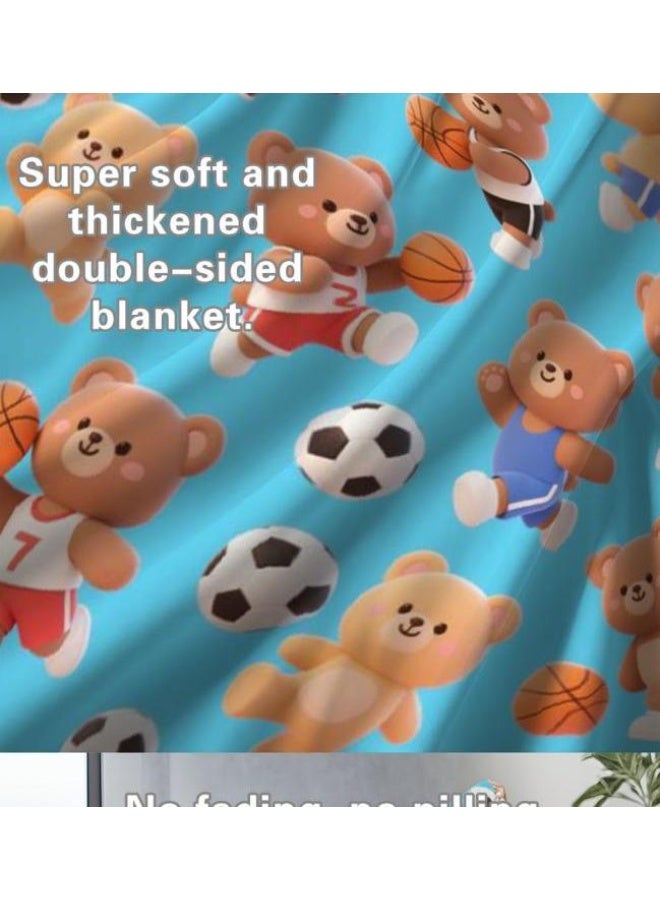 general Flannel thin blanket (warm and comfortable, suitable for sleep, gaming, dust removal and sandproof) 150cm*200cm - 720 - Image 4