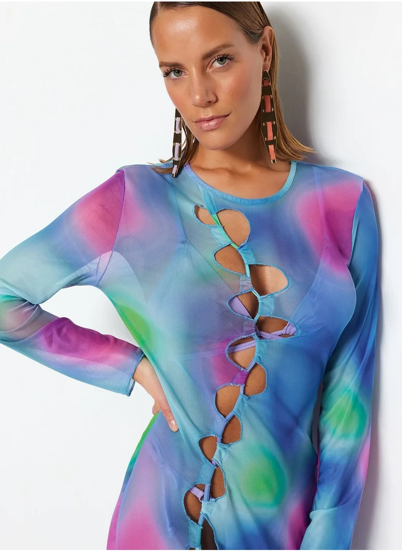 trendyol Cut Out Detail Beach Dress