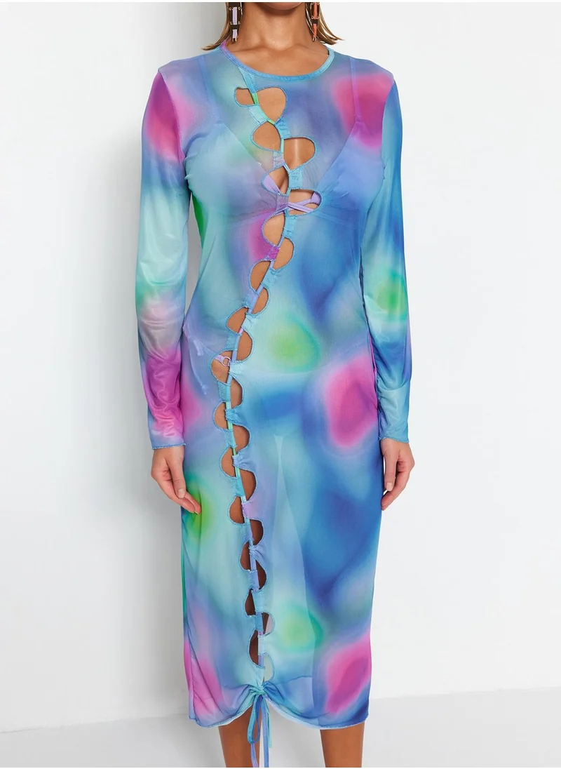 trendyol Cut Out Detail Beach Dress