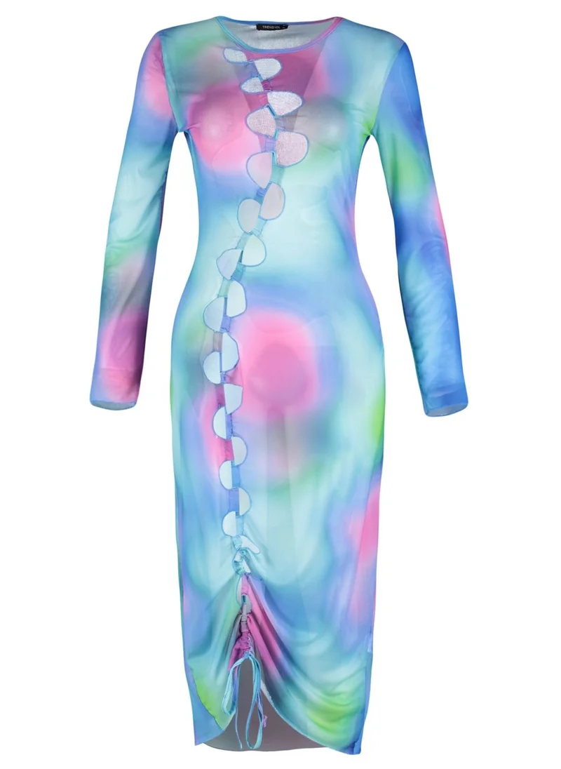 trendyol Cut Out Detail Beach Dress