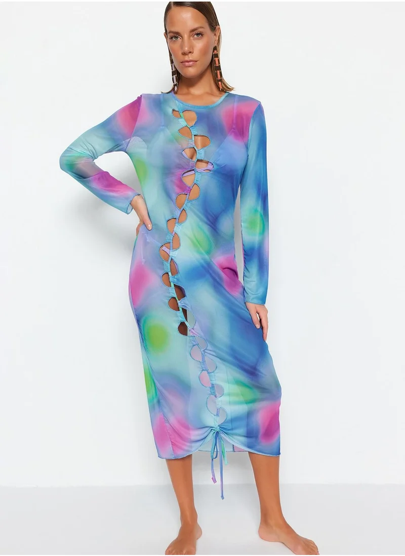 trendyol Cut Out Detail Beach Dress