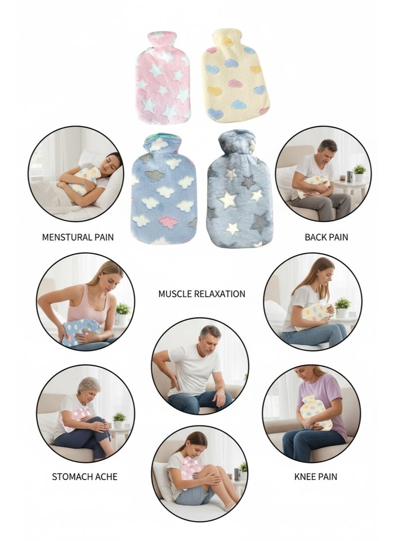 Lifenpure™ 2 Ltr Soft Hot Water Bag In Reusable Ziplock Clear Pouch Bag Classic Style For Body Shoulder Cramps Neck Pain Relief - Image 4