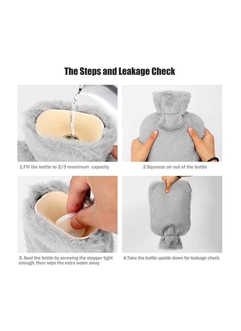 Lifenpure Lifenpure hot water bottle bag with faux fur cover  - Image 5