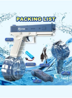 ZUKIMM Electric Water Gun 32 Ft Range Automatic Water Gun Super 434CC+58CC Large Capacity Squirt Guns for Kids & Adults Toys for Outdoor Activities in Summer Swimming Pool Beach Party  - Image 2