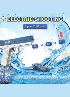 ZUKIMM Electric Water Gun 32 Ft Range Automatic Water Gun Super 434CC+58CC Large Capacity Squirt Guns for Kids & Adults Toys for Outdoor Activities in Summer Swimming Pool Beach Party  - Image 3