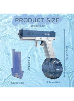 ZUKIMM Electric Water Gun 32 Ft Range Automatic Water Gun Super 434CC+58CC Large Capacity Squirt Guns for Kids & Adults Toys for Outdoor Activities in Summer Swimming Pool Beach Party  - Image 5