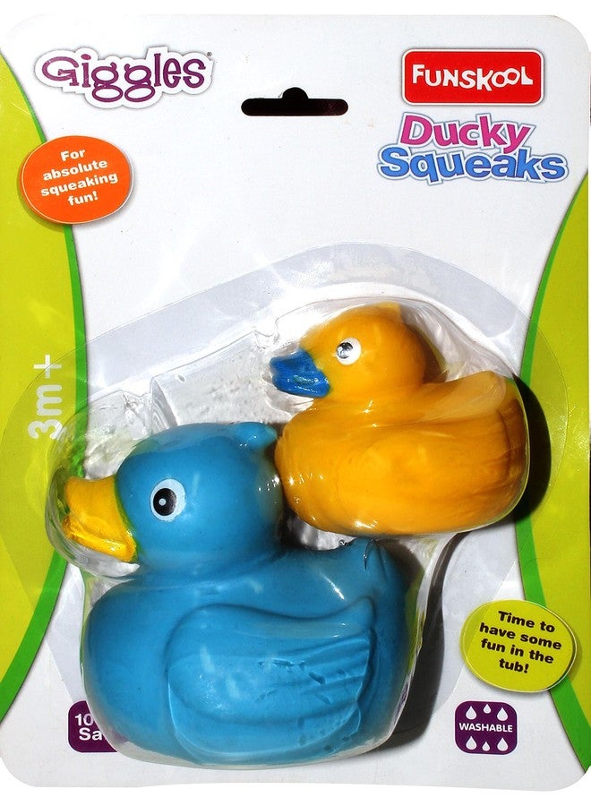 Giggles - Ducky Squeaks, Multicolour Animal Squeakers, Stimulates Senses, Natural squeaking Sound, 3 Months and Above, Infant Toys - Image 1