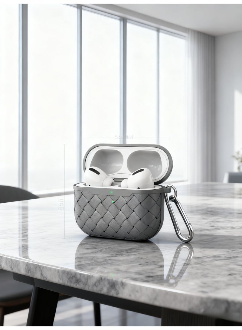 Hand-woven AirPods Pro earphone case, fully wrapped soft shell protection - Image 3