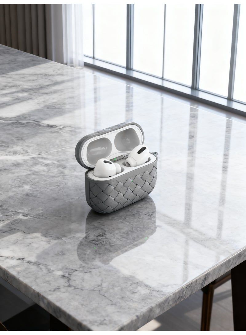 Hand-woven AirPods Pro earphone case, fully wrapped soft shell protection - Image 4