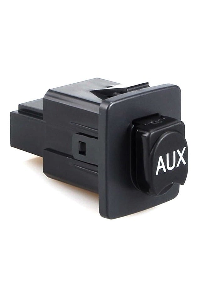 Mango S Aux Port Replacement, Auxiliary Input Jack - 39112-TA0-A01 for 2009-2012 Honda Pilot, 2008-2010 Honda Accord EX, EX-L, 2011 Honda Accord LX - Push Button, Plug-in, ON-OFF-ON, Black - Image 1