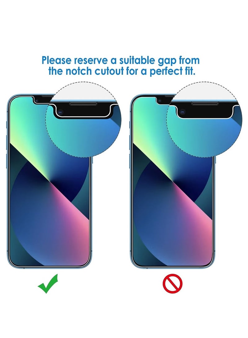Privacy Screen Protector for iPhone 13/13 Pro, Tempered Glass Anti-Spy Film, 6.1 Inch - Image 4
