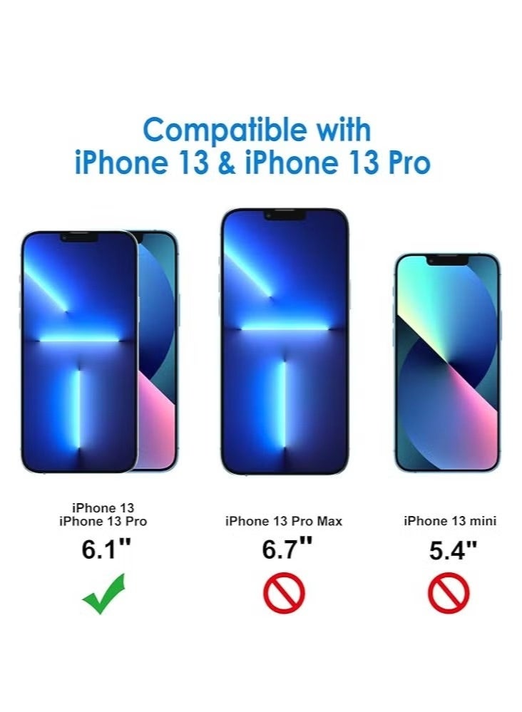 Privacy Screen Protector for iPhone 13/13 Pro, Tempered Glass Anti-Spy Film, 6.1 Inch - Image 2