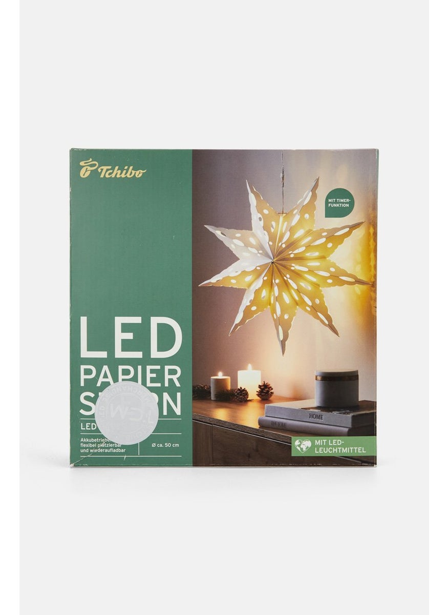 Tchibo Paper Star LED Light With Battery, White  - Image 1