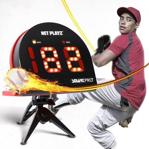 NET PLAYZ Baseball Gfits Training Equipment Gear Radars Speed Sensors HandsFree Radar Guns Pitching Speed Guns for Baseball Players - Image 1