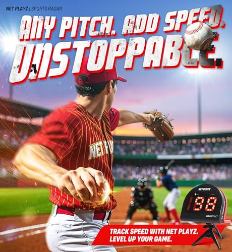 NET PLAYZ Baseball Gfits Training Equipment Gear Radars Speed Sensors HandsFree Radar Guns Pitching Speed Guns for Baseball Players - Image 3
