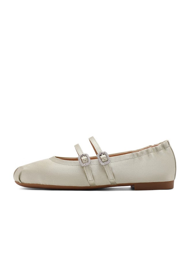 Belle Mary Jane Shoes For Women, Spring/summer , Elegant Ballet Style Flats, 3h9a8aq6, Light Green, Size 37 - Image 1