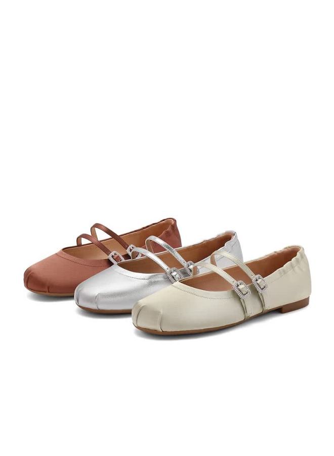 Belle Mary Jane Shoes For Women, Spring/summer , Elegant Ballet Style Flats, 3h9a8aq6, Light Green, Size 37 - Image 3